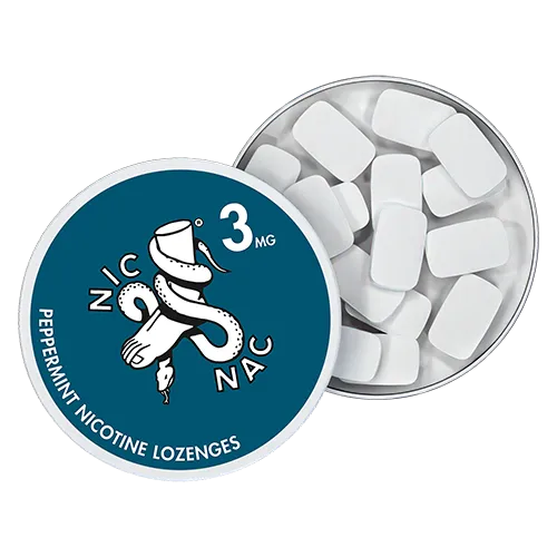 Peppermint 3MG open tin top view.webp