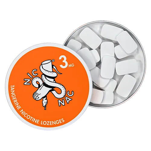 Tangerine 3MG open tin top view.webp
