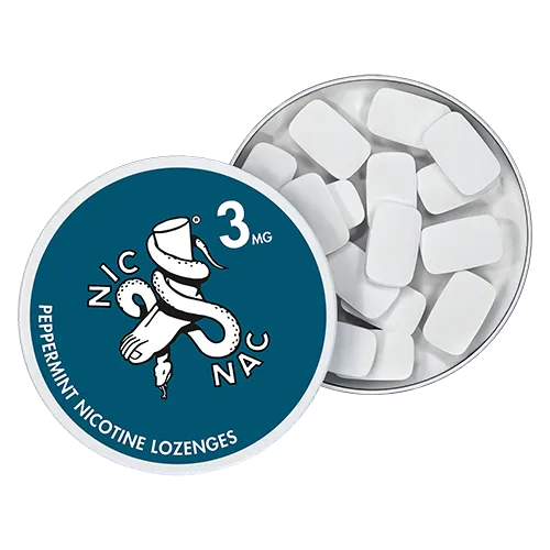 Peppermint 3MG open tin top view.webp