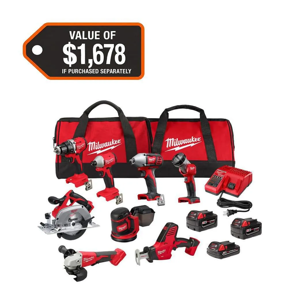Milwaukee 8 Tool Bundle